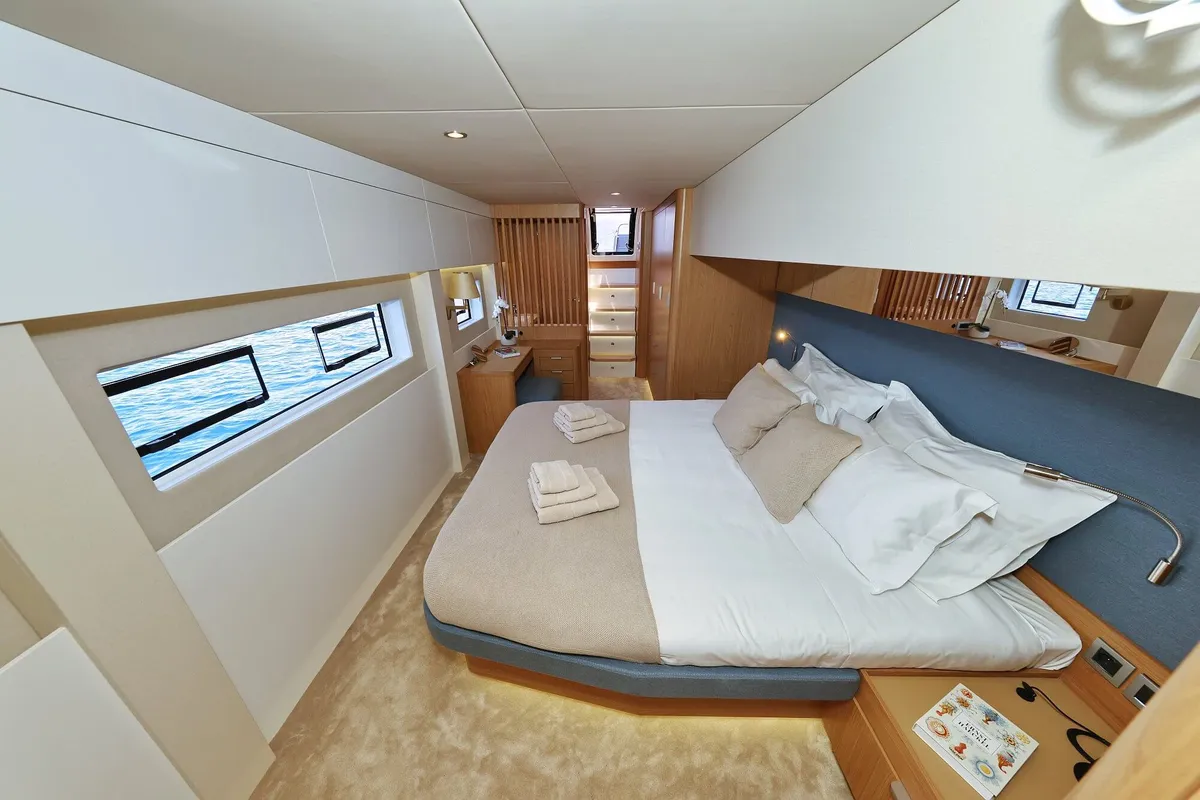 Marea III, a Bali 5.8 catamaran at Grad Kaštela, Croatia
