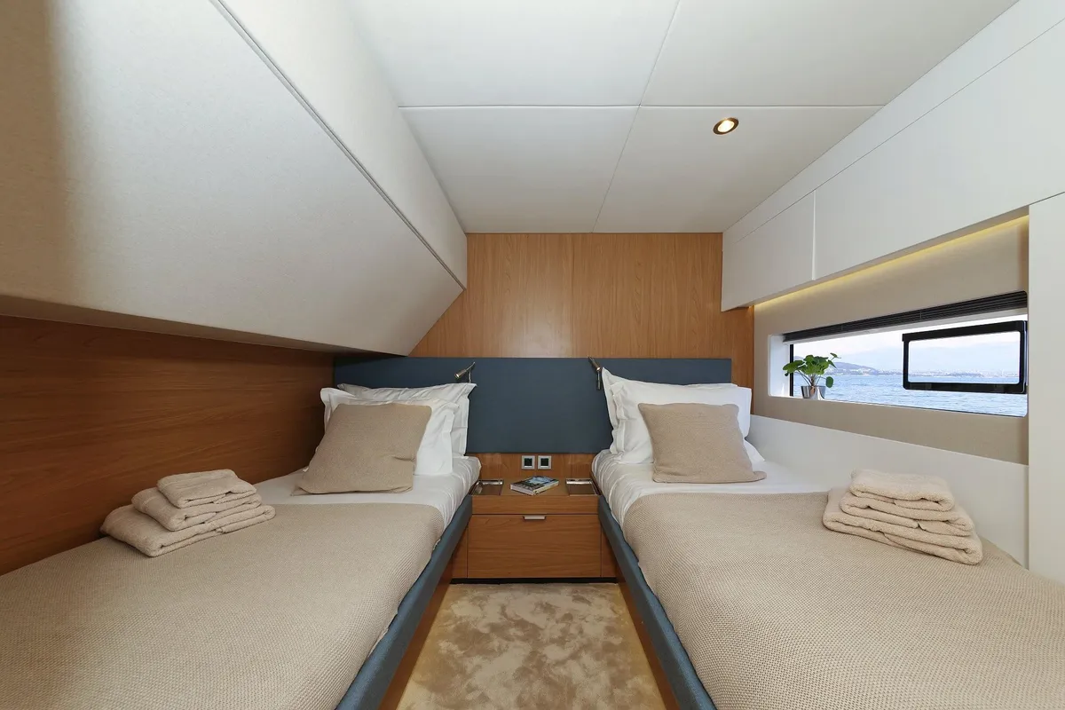 Marea III, a Bali 5.8 catamaran at Grad Kaštela, Croatia