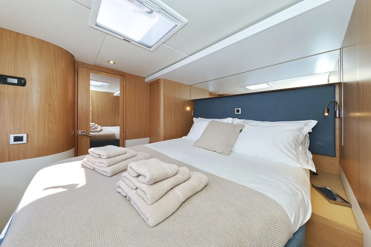 Marea III, a Bali 5.8 catamaran at Grad Kaštela, Croatia