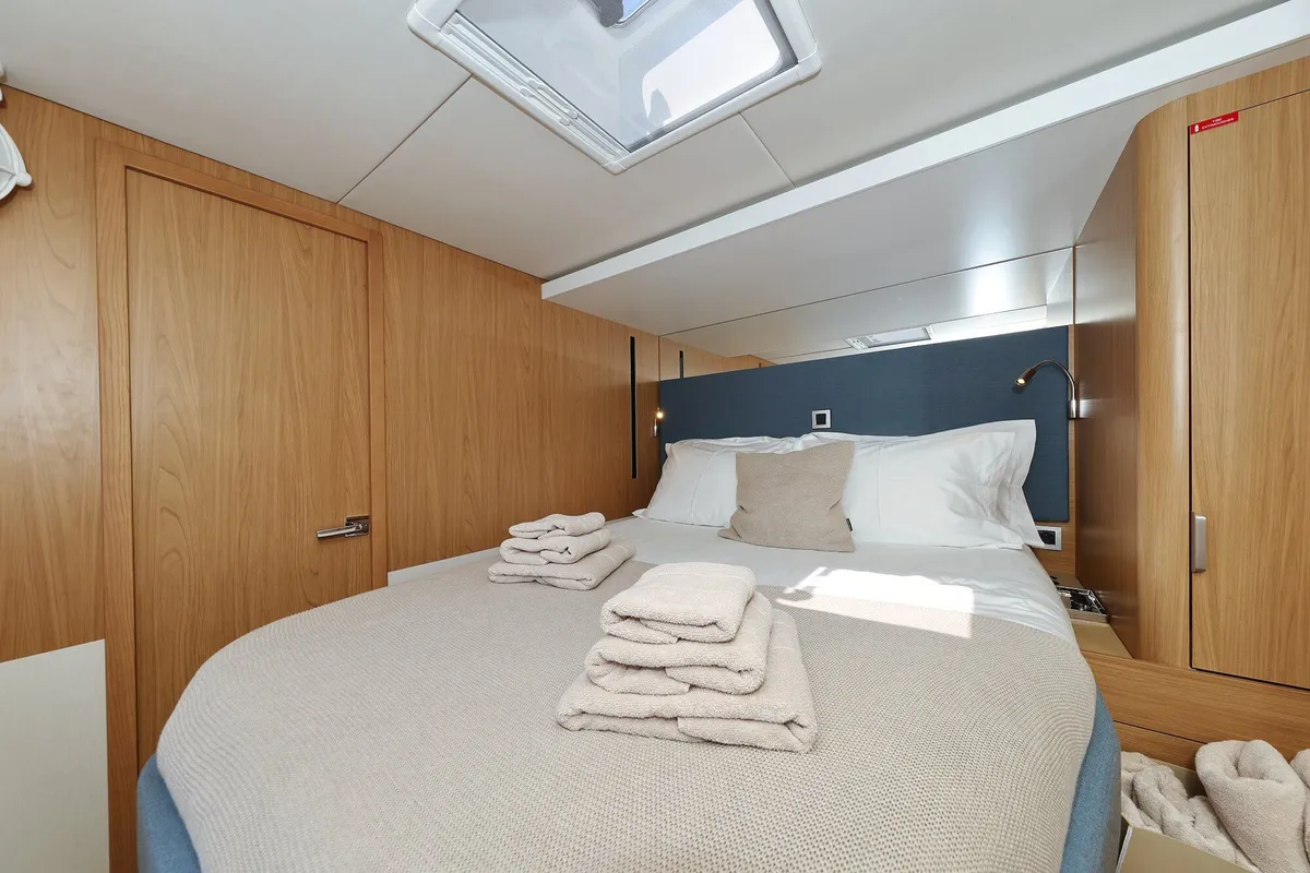 Marea III, a Bali 5.8 catamaran at Grad Kaštela, Croatia