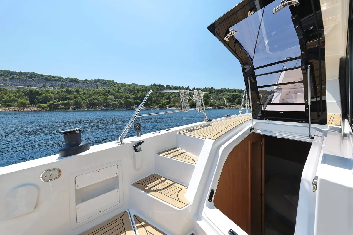 Marea III, a Bali 5.8 catamaran at Grad Kaštela, Croatia