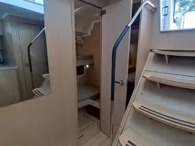 Salon of Dima II, a Beneteau Oceanis 51.1 sailboat at Municipal Unit of Lefkada, Greece