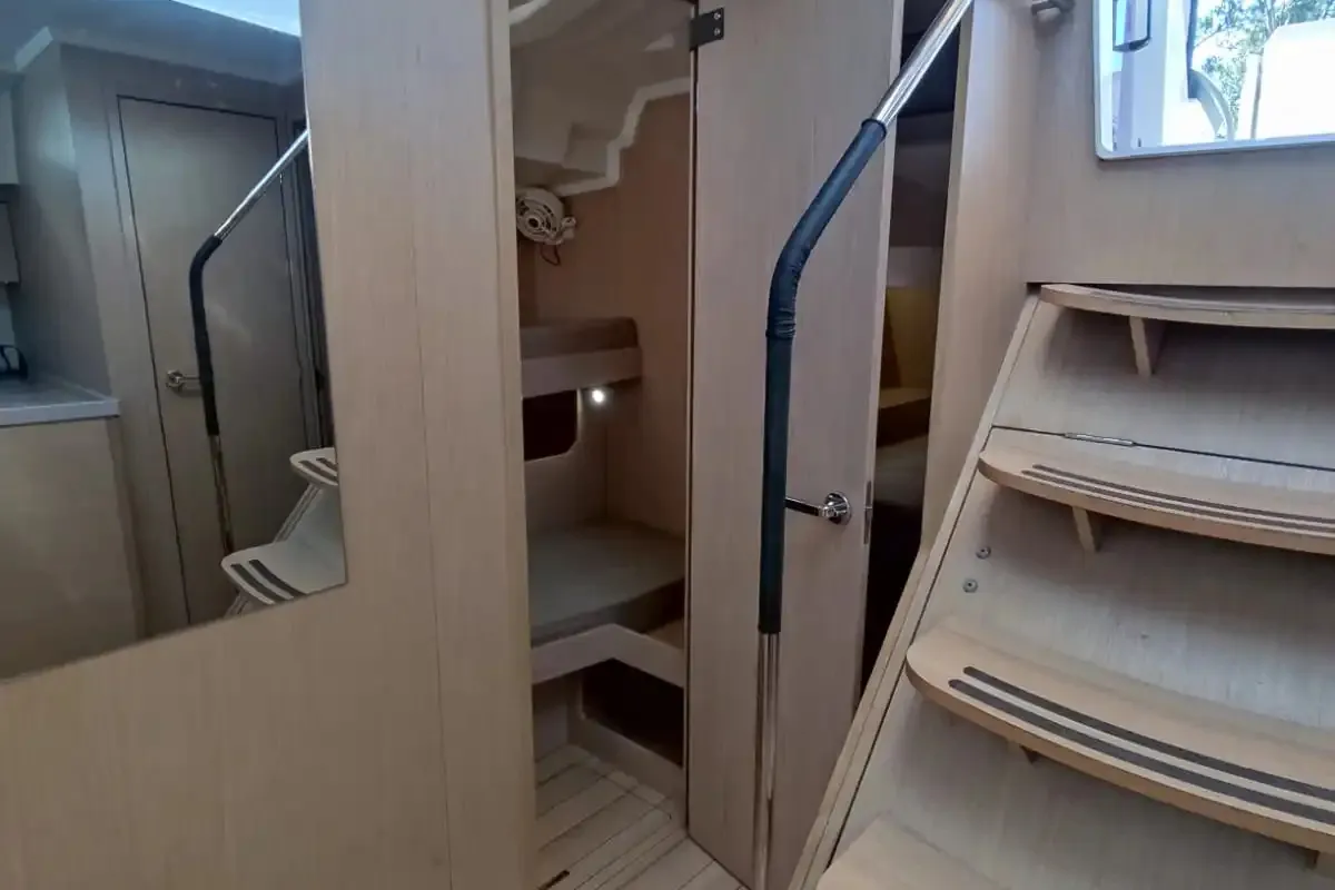 Salon of Dima II, a Beneteau Oceanis 51.1 sailboat at Municipal Unit of Lefkada, Greece