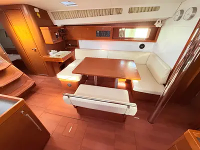 Salon of Lucy, a Beneteau Oceanis 48 sailboat at Općina Sukošan, Croatia