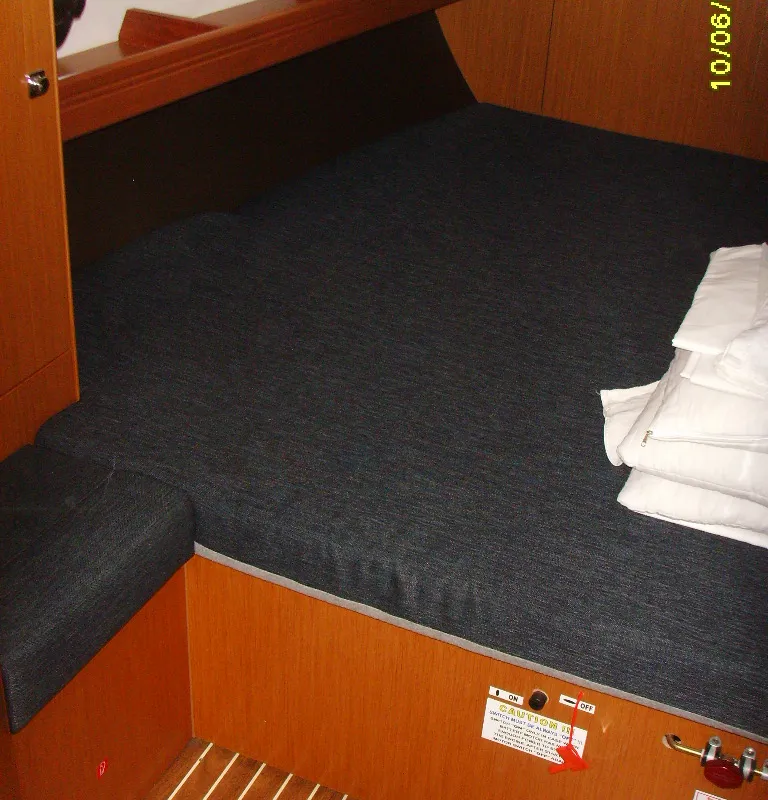 Cabin on Zefyros, a Bavaria 46 Cruiser sailboat at Municipal Unit of Lefkada, Greece