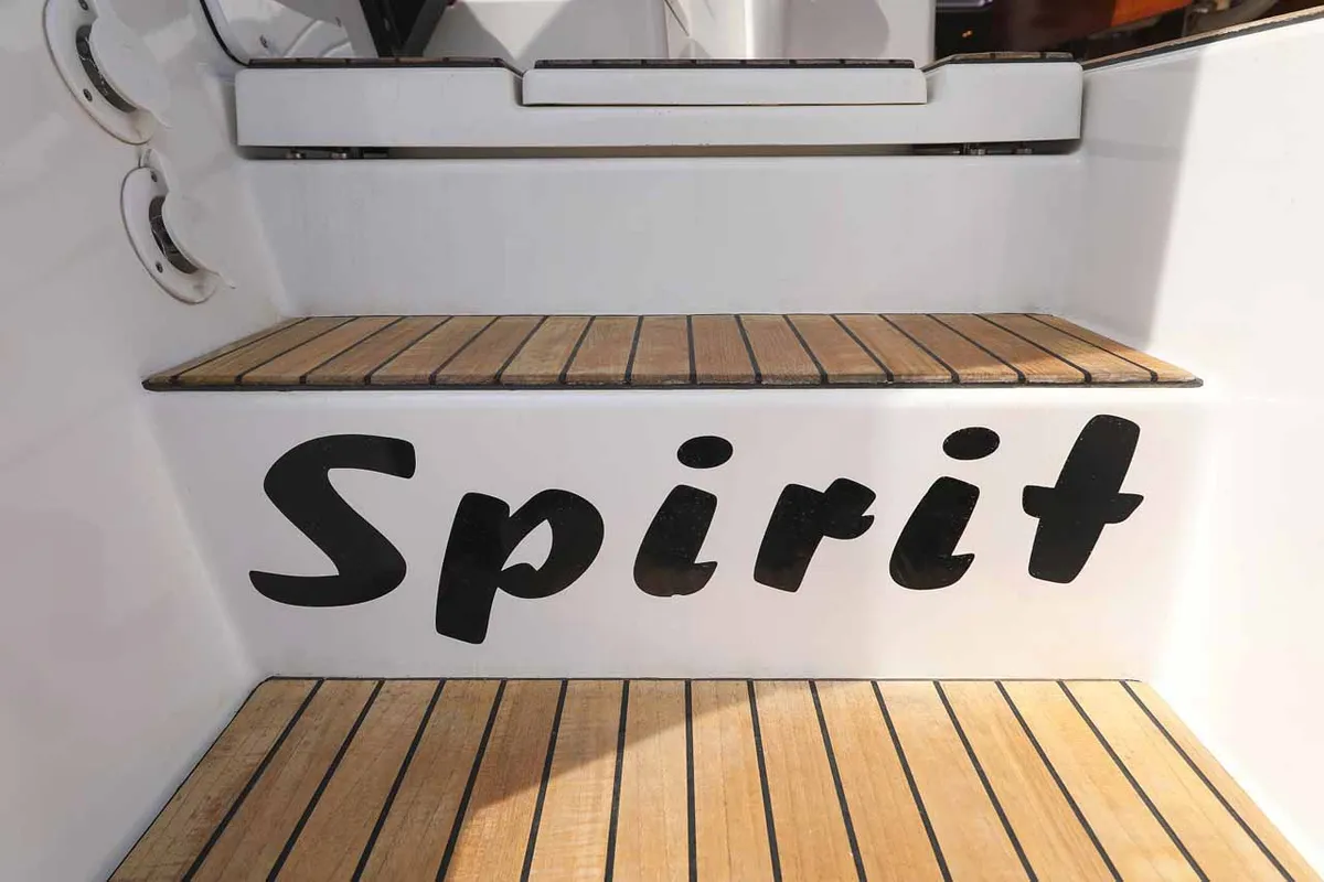 Spirit, a Dufour 470 sailboat at Grad Trogir, Croatia