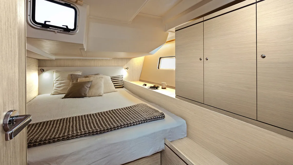 Cabin on Sunsail 52.4 Classic, a Beneteau Oceanis 51.1 sailboat at Municipal Unit of Lefkada, Greece