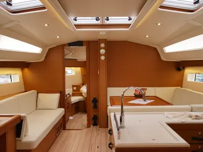 Salon of Caputh, a Jeanneau 51 sailboat at Marmaris, Turkey