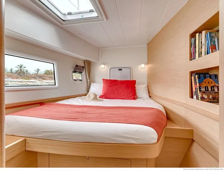 Cabin on Pirelli, a Lagoon 42 catamaran at Road Town, British Virgin Islands