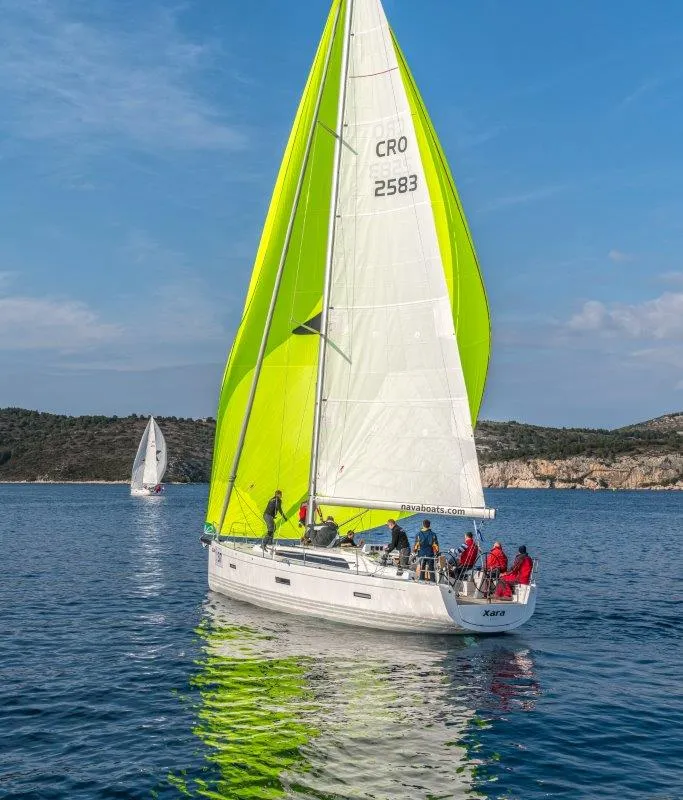 Exterior view of XARA, a X-Yachts X4³ sailboat at Općina Rogoznica, Croatia