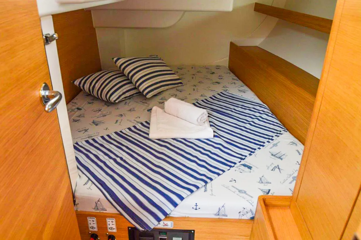 Cabin on XARA, a X-Yachts X4³ sailboat at Općina Rogoznica, Croatia