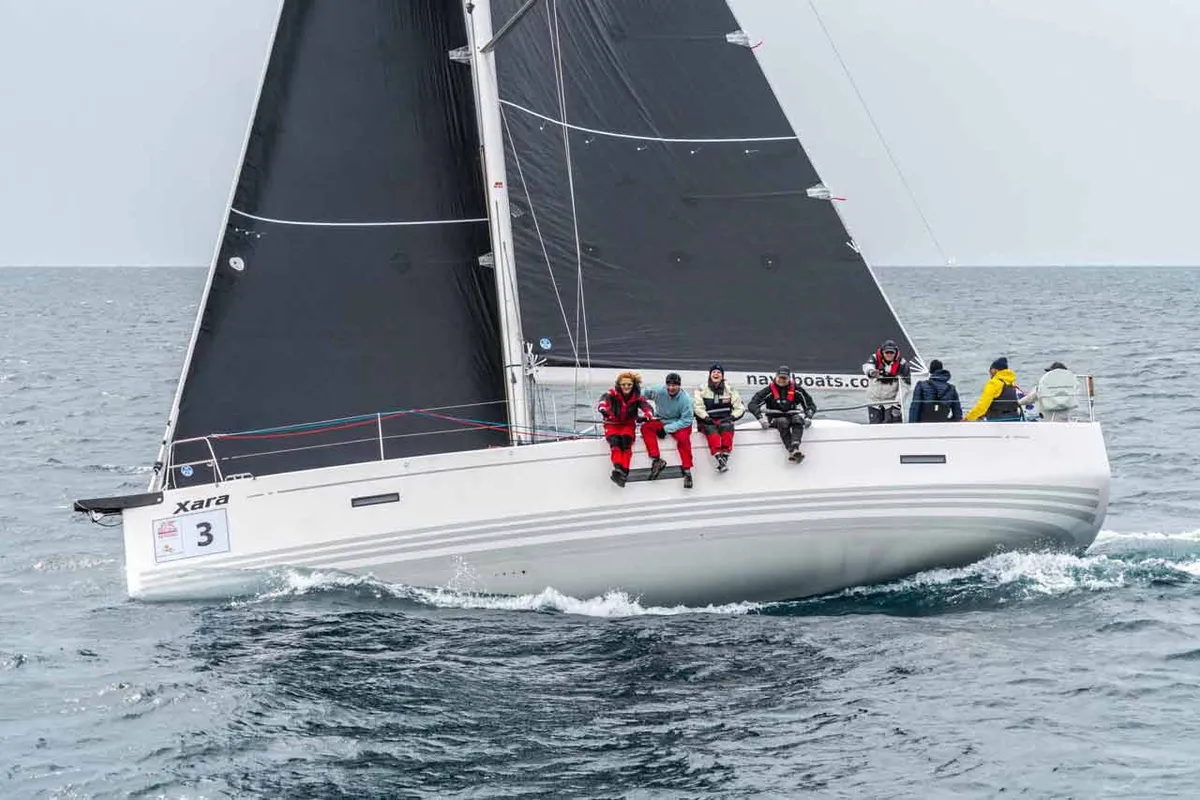 Exterior view of XARA, a X-Yachts X4³ sailboat at Općina Rogoznica, Croatia