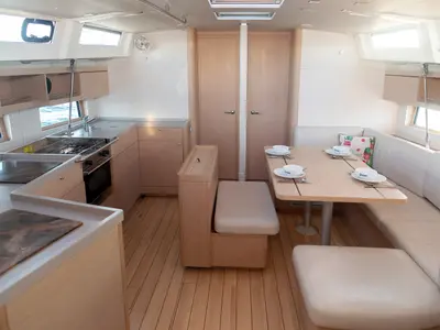 Salon of Kos 46.8, a Beneteau Oceanis 46.1 sailboat at Municipal Unit of Lefkada, Greece