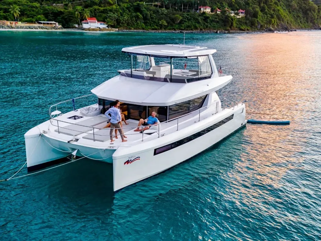 Moorings 464PC Exclusive Plus, a Leopard 46PC catamaran at Kontokali, Greece