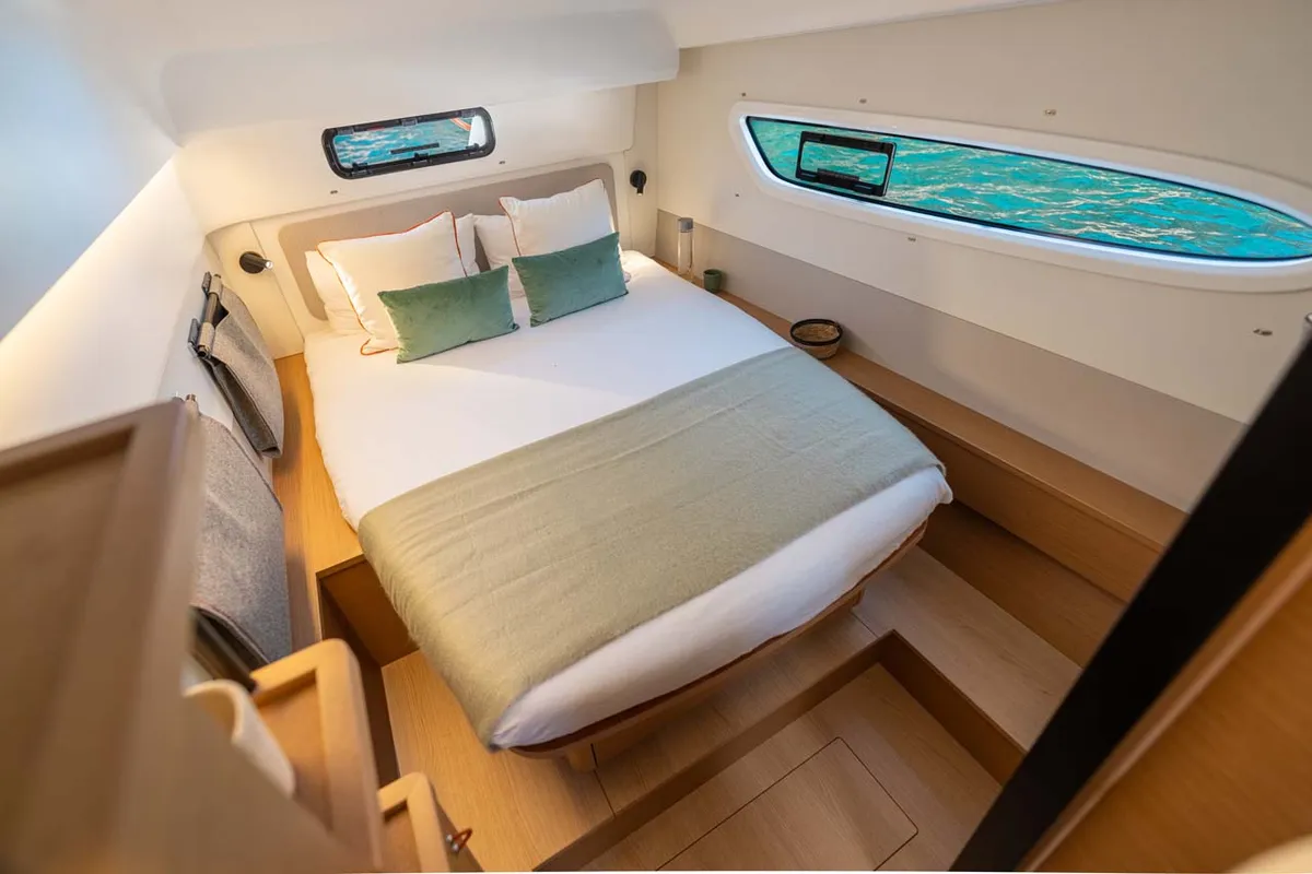 Cabin on Mare Loco, a Excess 13 catamaran at Šibenik, Croatia