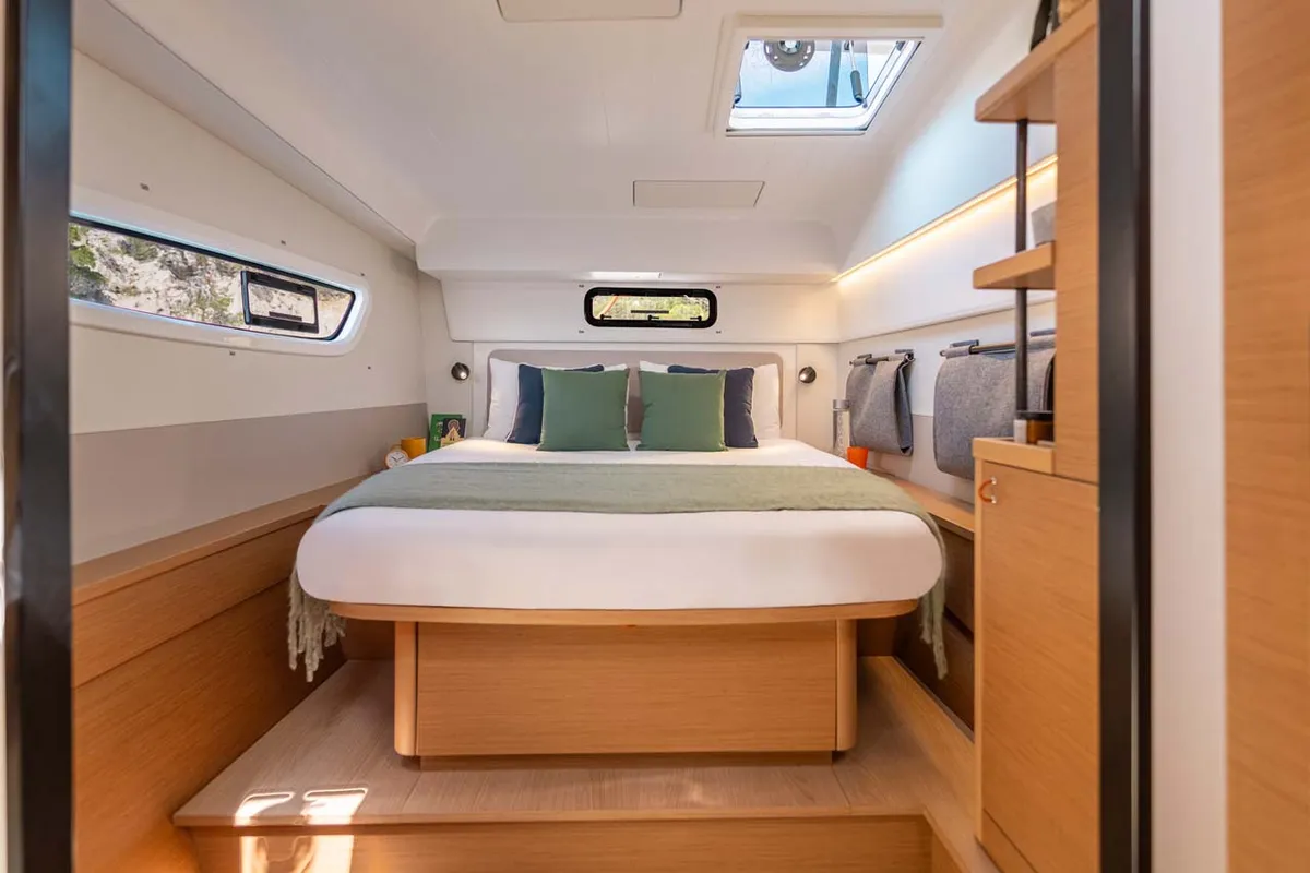 Cabin on Mare Loco, a Excess 13 catamaran at Šibenik, Croatia