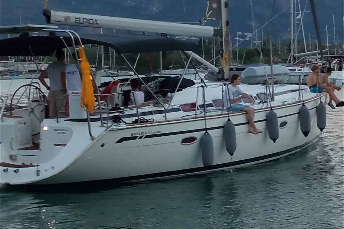 Exterior view of Marivana M, a Bavaria 46 Cruiser sailboat at Volos Municipality, Greece