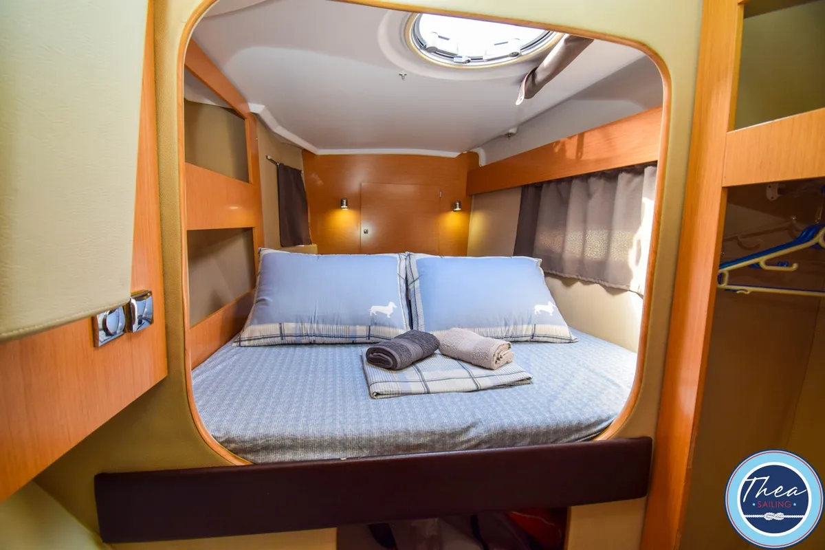 TWIN SWANS, a Fountaine Pajot Lipari 41 catamaran at Marmaris, Turkey