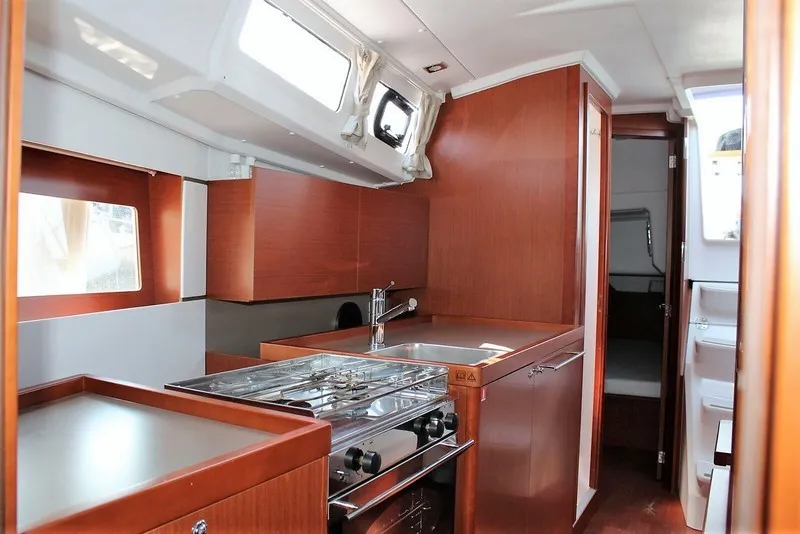 Galley of Comfort, a Beneteau Oceanis 35 sailboat at Split, Croatia