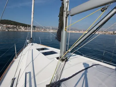 Deck of Comfort, a Beneteau Oceanis 35 sailboat at Split, Croatia