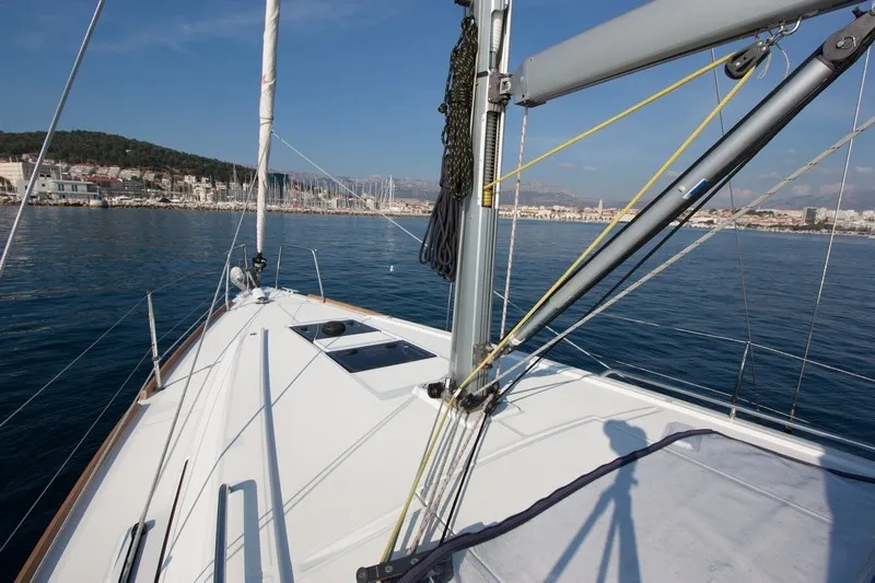 Deck of Comfort, a Beneteau Oceanis 35 sailboat at Split, Croatia