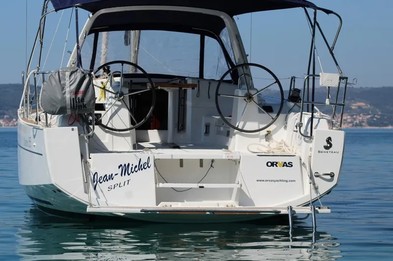 Cockpit of Comfort, a Beneteau Oceanis 35 sailboat at Split, Croatia