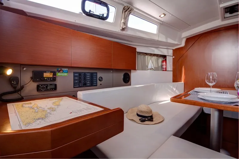 Salon of Comfort, a Beneteau Oceanis 35 sailboat at Split, Croatia