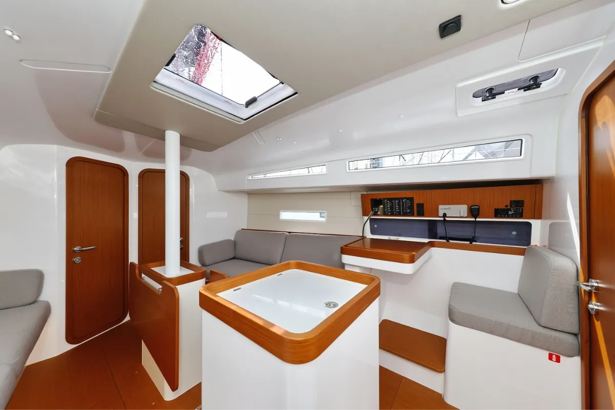 Salon of June, a Beneteau First 36 sailboat at Grad Biograd na Moru, Croatia