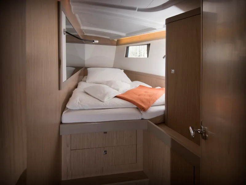 Cabin on TRIM, a Beneteau Oceanis 48 sailboat at Grad Kaštela, Croatia