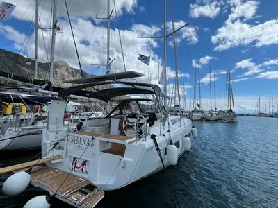 Sirena, a Dufour 41 sailboat at Municipal Unit of Palairos, Greece