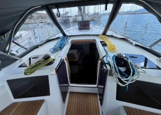 Sirena, a Dufour 41 sailboat at Municipal Unit of Palairos, Greece