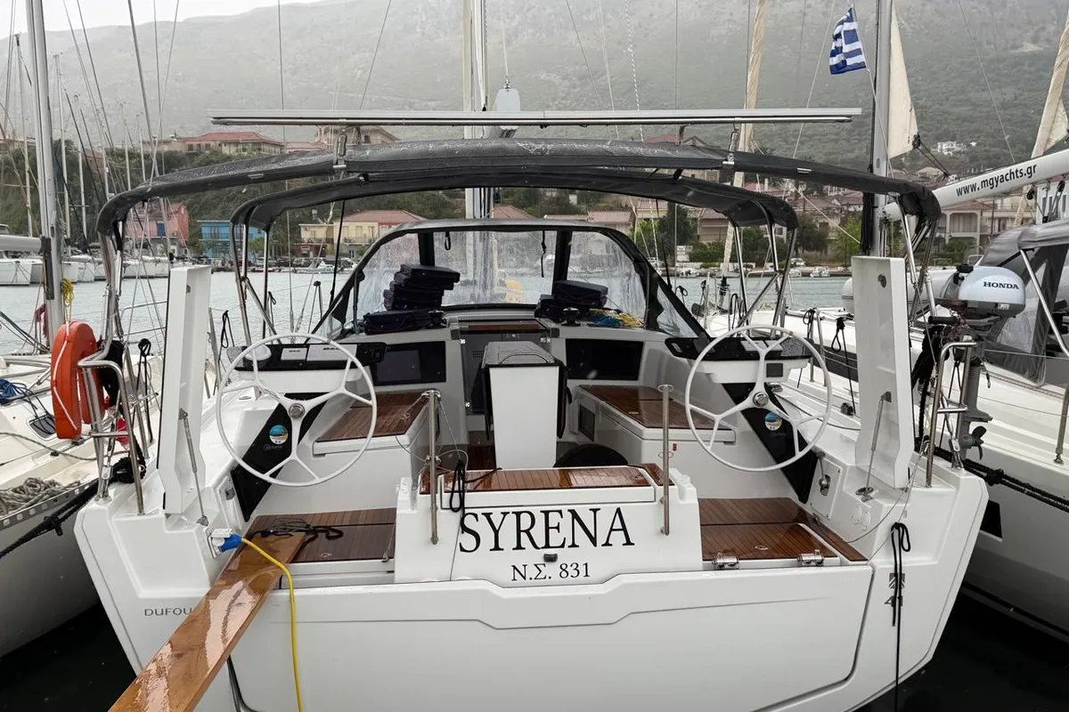 Sirena, a Dufour 41 sailboat at Municipal Unit of Palairos, Greece