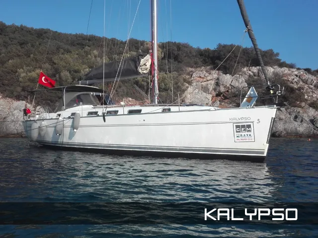 Exterior view of Classic, a Beneteau Cyclades 43.4 sailboat at Bodrum, Turkey