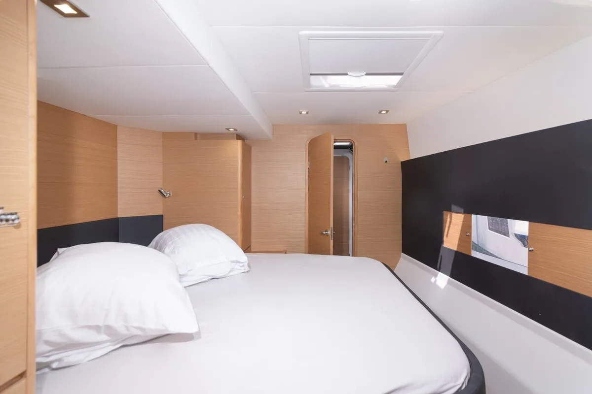 Cabin on Seaven, a Dufour 48 Catamaran catamaran at Grad Kaštela, Croatia