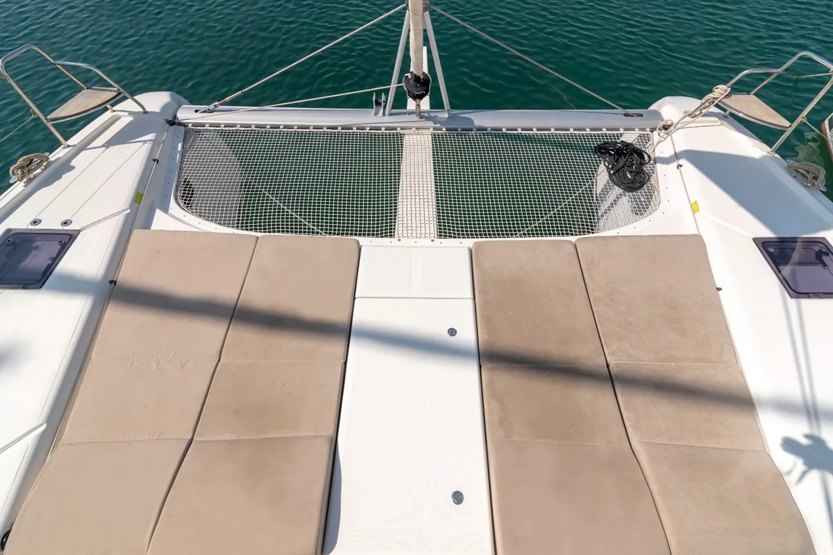 Seaven, a Dufour 48 Catamaran catamaran at Grad Kaštela, Croatia