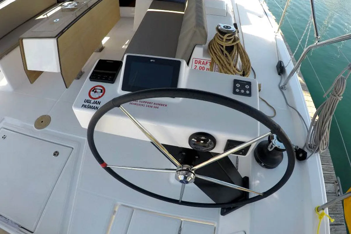 Alibaba, a Dufour 470 sailboat at Grad Šibenik, Croatia
