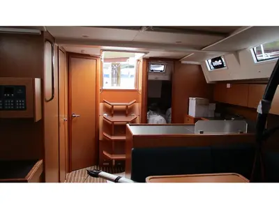 Salon of Desdemona, a Bavaria C45 sailboat at Gothenburg, Sweden