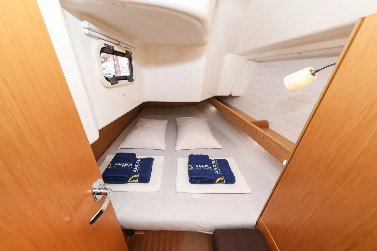 Cabin on Lady One, a Bavaria Cruiser 34 sailboat at Grad Biograd na Moru, Croatia