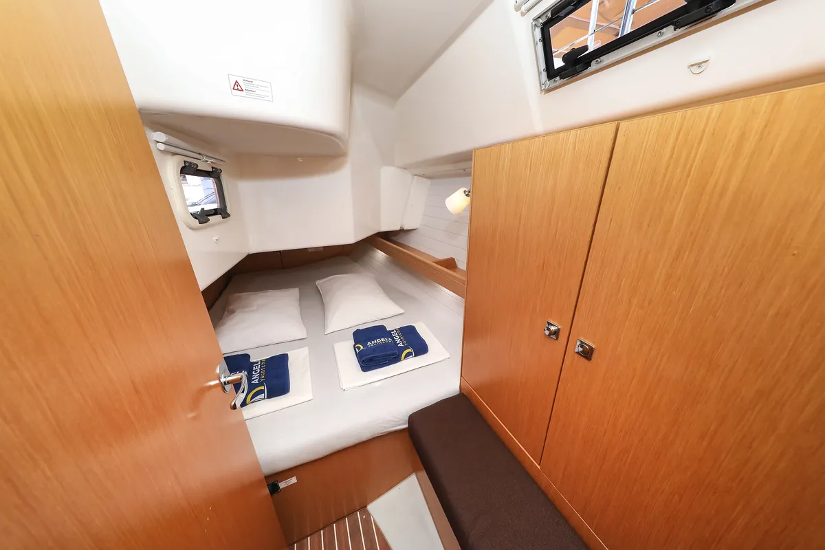 Cabin on Lady One, a Bavaria Cruiser 34 sailboat at Grad Biograd na Moru, Croatia