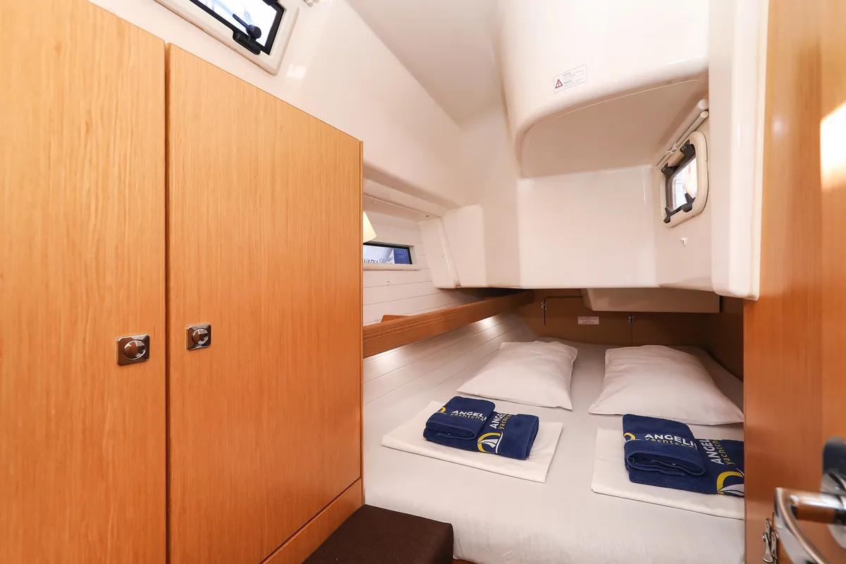 Cabin on Lady One, a Bavaria Cruiser 34 sailboat at Grad Biograd na Moru, Croatia