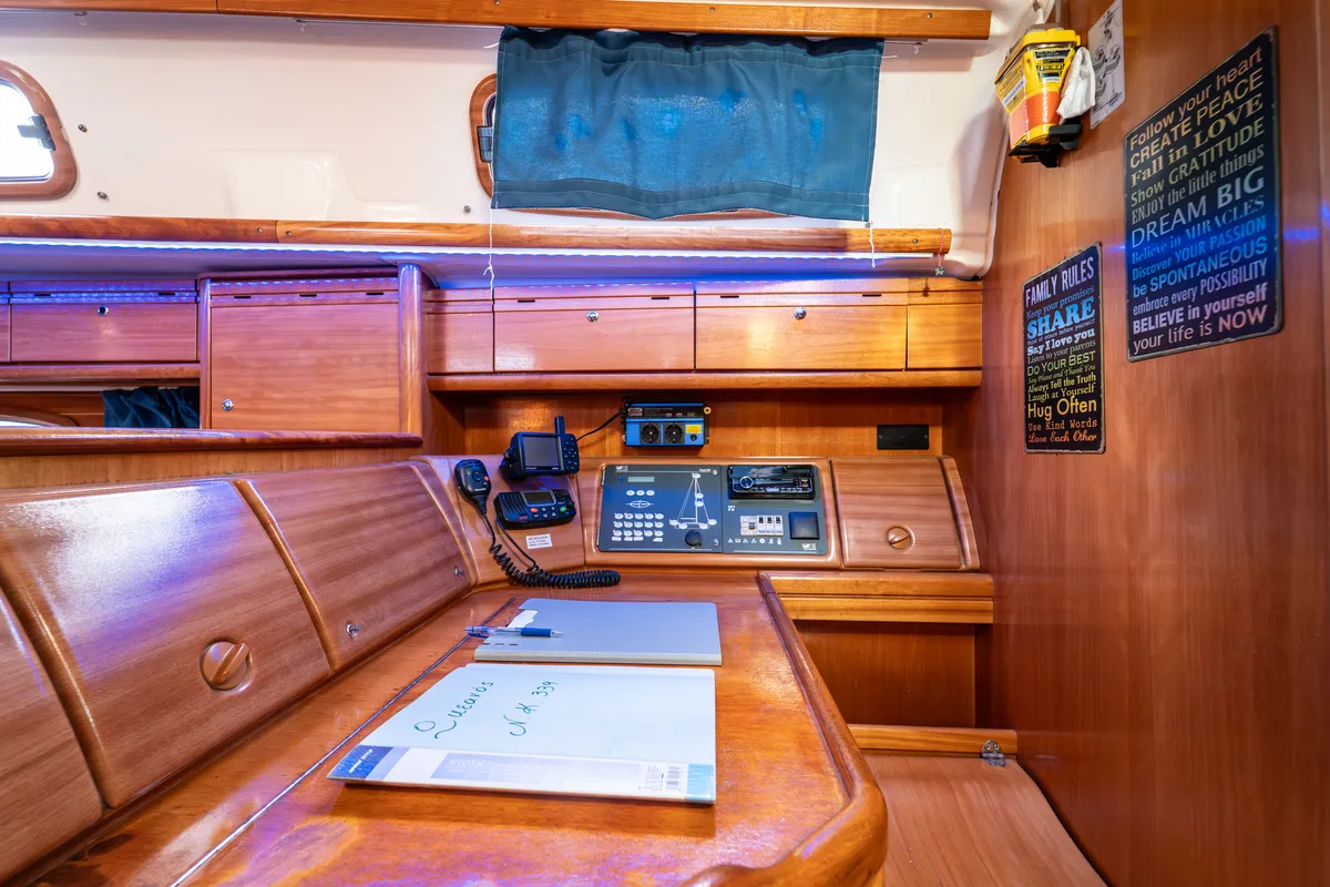 Okeanos, a Bavaria 39 Cruiser sailboat at Kavala, Greece