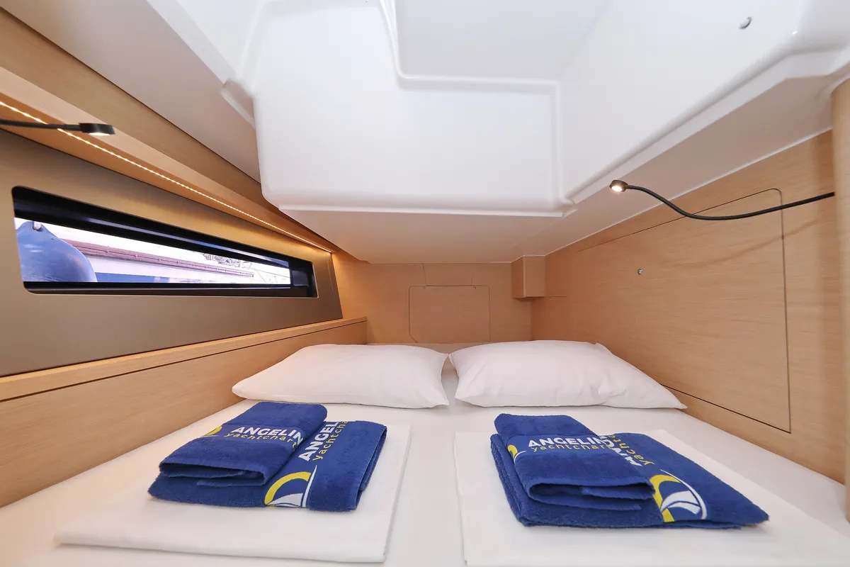 Cabin on Aniela, a Dufour 41 sailboat at Grad Biograd na Moru, Croatia