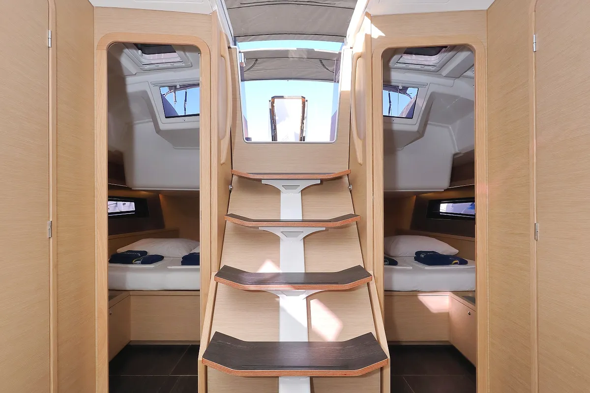 Cabin on Aniela, a Dufour 41 sailboat at Grad Biograd na Moru, Croatia