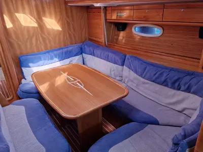 Salon of Eleni, a Bavaria 39 Cruiser sailboat at Volos Municipality, Greece