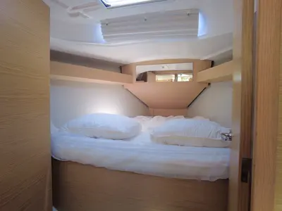 Cabin on Eolya, a Dufour 360 GL sailboat at Hyères, France