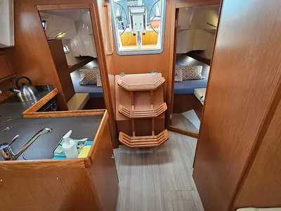 Galley of Zen, a Bavaria Cruiser 34 Style sailboat at Zadar, Croatia