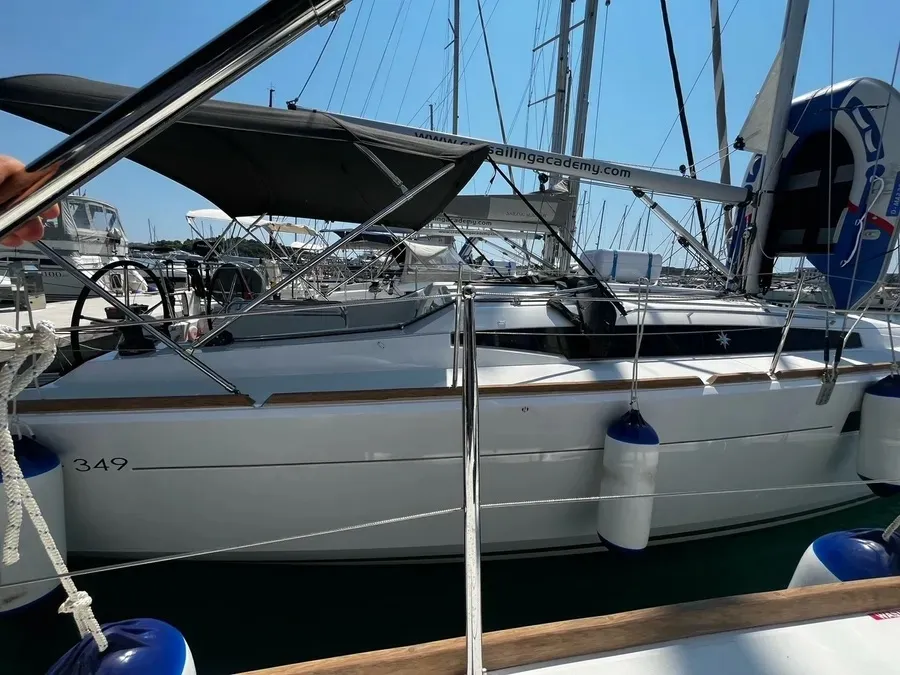 Head on Vitamar, a Jeanneau Sun Odyssey 349 sailboat at Grad Pula, Croatia