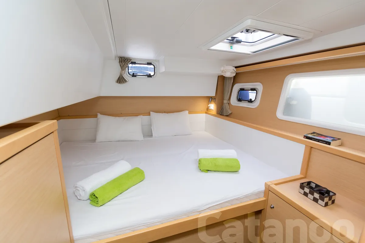 Cabin on Catanoo, a Lagoon 39 catamaran at Kos, Greece