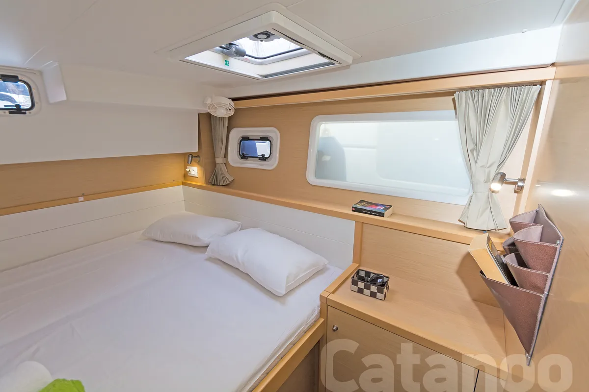 Cabin on Catanoo, a Lagoon 39 catamaran at Kos, Greece