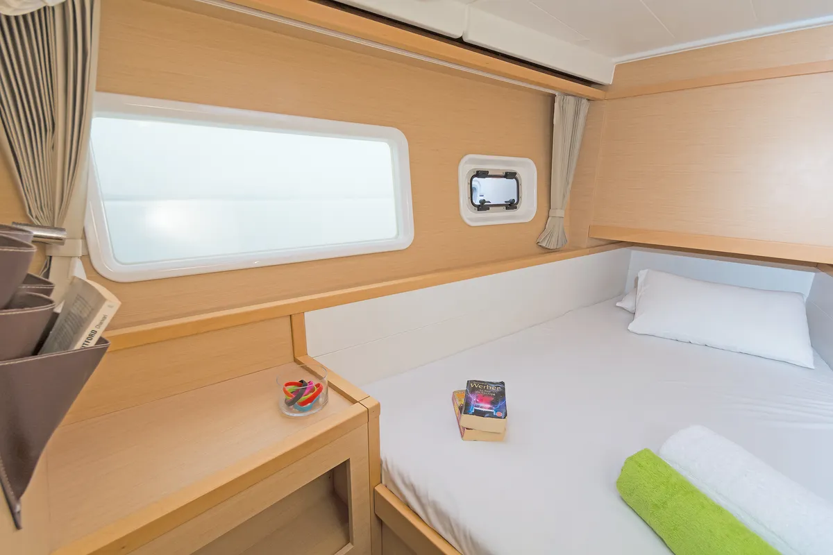 Cabin on Catanoo, a Lagoon 39 catamaran at Kos, Greece